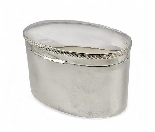 Scottish Antique Silver Biscuit Box, Edinburgh 1934