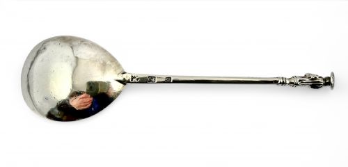 Charles I Silver Apostle Spoon, St John Finial, Richard Crosse 1641