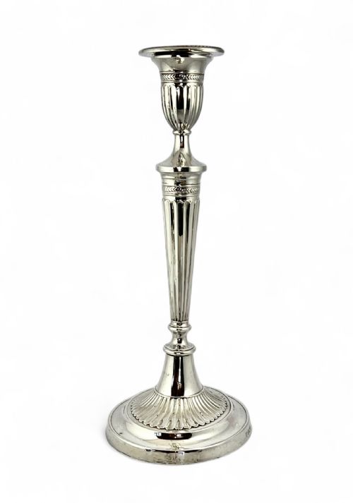 EDWARDIAN ANTIQUE SET OF 4 SILVER CANDLESTICKS SHEFFIELD 1908 - ADDITIONAL PHOTO 6