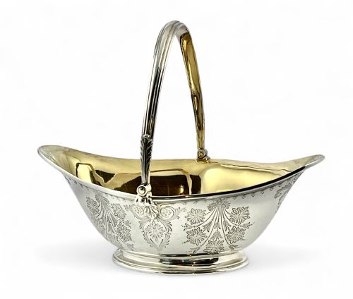 VICTORIAN ANTIQUE SILVER SUGAR BOWL AND SIFTER SPOON SET LONDON 1883 - ADDITIONAL PHOTO 1