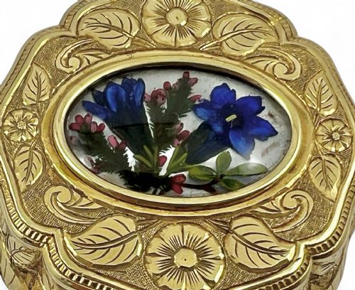 VICTORIAN 15CARAT GOLD ANTIQUE CIRCULAR BOX UNMARKED ENGLISH C1880 - ADDITIONAL PHOTO 5