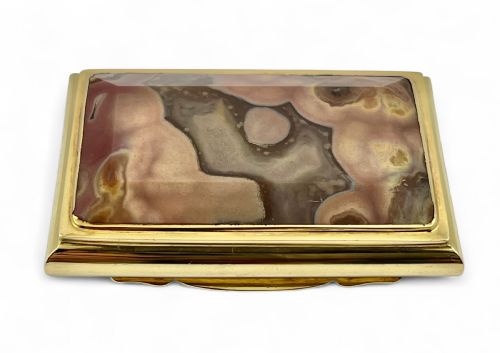 SCOTTISH VICTORIAN ANTIQUE GOLD AND AGATE SNUFF BOX SCOTLAND C 1880 - ADDITIONAL PHOTO 6