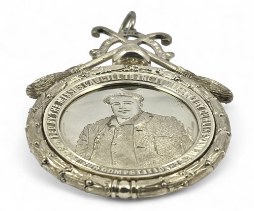 EDWARDIAN ANTIQUE SILVER CURLING CARGILL MEDAL DAVID MCGREGOR PERTH 1902 - ADDITIONAL PHOTO 1