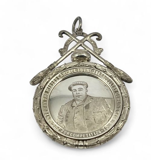 EDWARDIAN ANTIQUE SILVER CURLING CARGILL MEDAL DAVID MCGREGOR PERTH 1902 - ADDITIONAL PHOTO 2