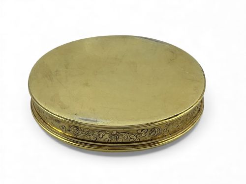 A GEORGIAN ANTIQUE SCOTTISH SILVER GILT OVAL SNUFF BOX C1800 - ADDITIONAL PHOTO 3