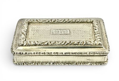 GEORGE IV ANTIQUE SILVER POCKET SNUFF BOX JOSEPH WILMORE 1829 - ADDITIONAL PHOTO 2