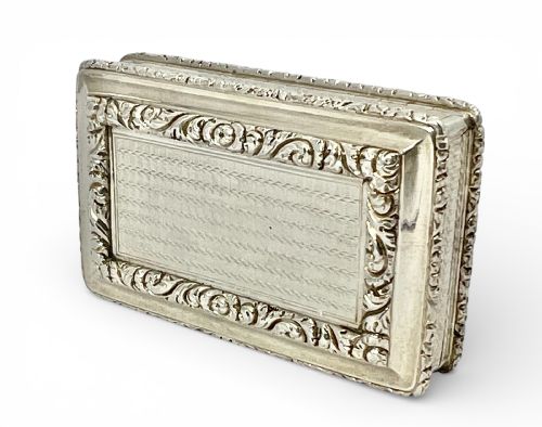 GEORGE IV ANTIQUE SILVER POCKET SNUFF BOX JOSEPH WILMORE 1829 - ADDITIONAL PHOTO 4