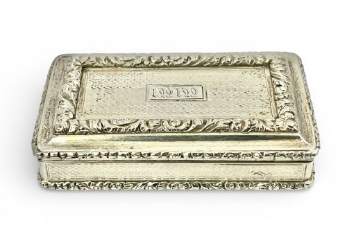 GEORGE IV ANTIQUE SILVER POCKET SNUFF BOX JOSEPH WILMORE 1829 - ADDITIONAL PHOTO 9