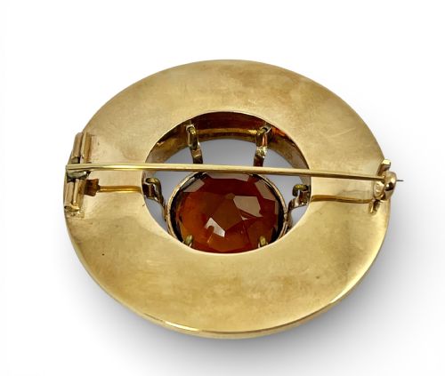 VICTORIAN ANTIQUE GOLD AND AGATE BRACELET AND BROOCH SCOTTISH C 1860 - ADDITIONAL PHOTO 10