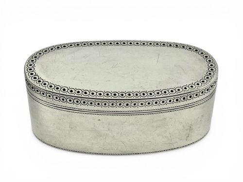 SCOTTISH GEORGE III ANTIQUE SILVER SNUFF BOX EDINBURGH 1776