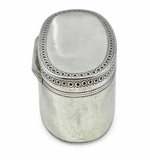 SCOTTISH GEORGE III ANTIQUE SILVER SNUFF BOX EDINBURGH 1776 - ADDITIONAL PHOTO 2