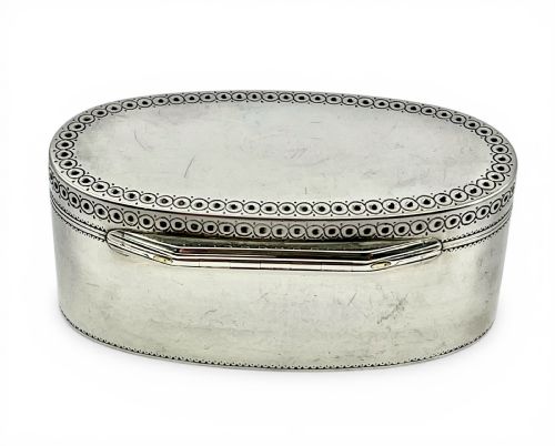 SCOTTISH GEORGE III ANTIQUE SILVER SNUFF BOX EDINBURGH 1776 - ADDITIONAL PHOTO 3