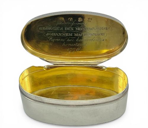 SCOTTISH GEORGE III ANTIQUE SILVER SNUFF BOX EDINBURGH 1776 - ADDITIONAL PHOTO 4