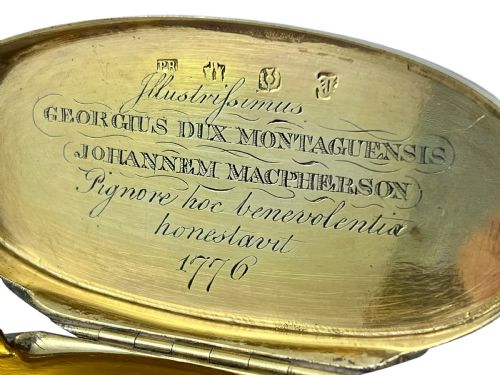 SCOTTISH GEORGE III ANTIQUE SILVER SNUFF BOX EDINBURGH 1776 - ADDITIONAL PHOTO 5