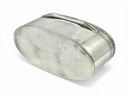 SCOTTISH GEORGE III ANTIQUE SILVER SNUFF BOX EDINBURGH 1776 - ADDITIONAL PHOTO 7