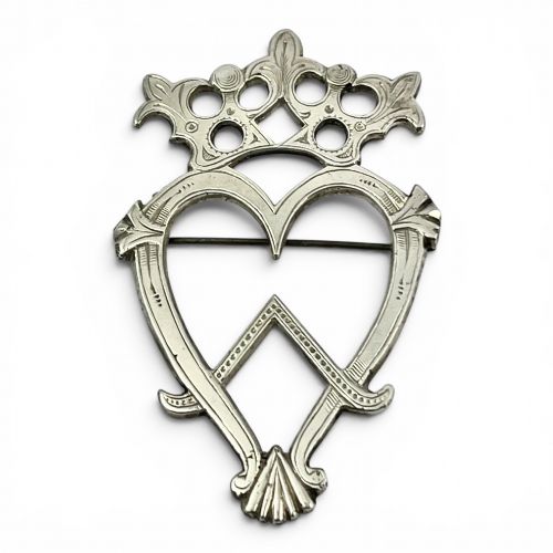 Victorian Scottish Antique Silver “Mary” Brooch, Inverness C.1875