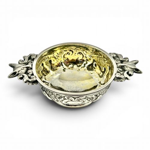George IV Antique Scottish Ornate Quaich, Edinburgh 1827