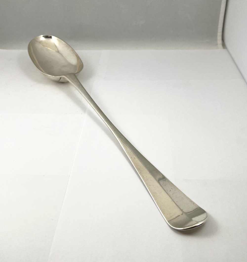 George II Scottish silver hash spoon, Edinburgh 1729 by David Mitchell.