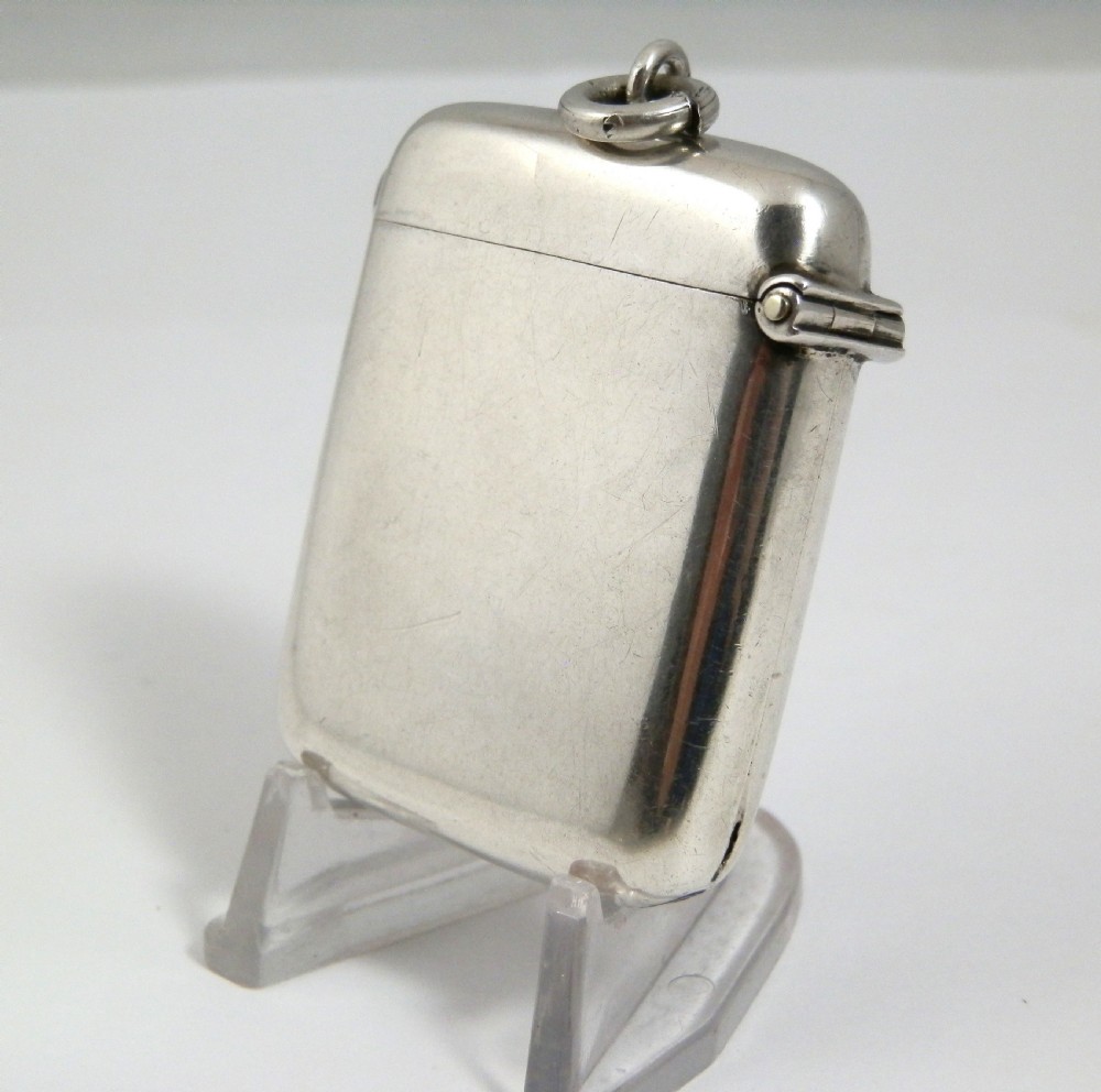 A George V silver advertising vesta case, Mappin & Webb 1913 View III