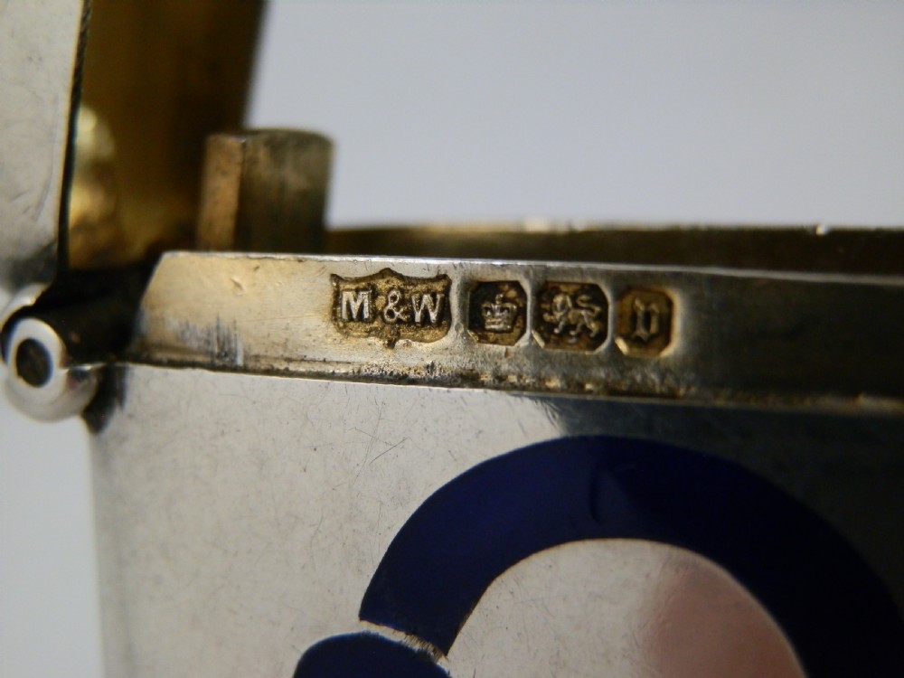 A George V silver advertising vesta case, Mappin & Webb 1913 View V