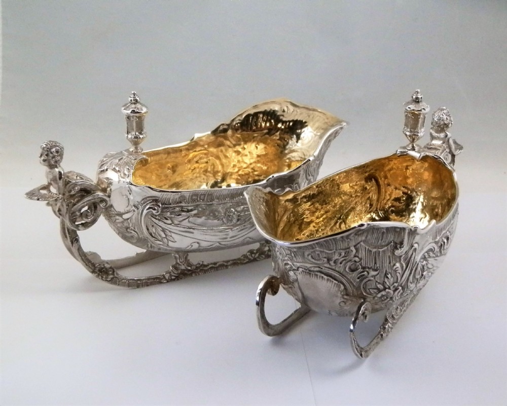 Pair of Victorian silver 