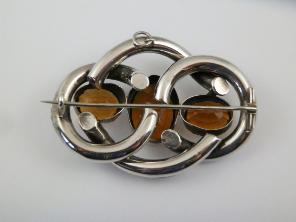 Large Scottish silver and agate 