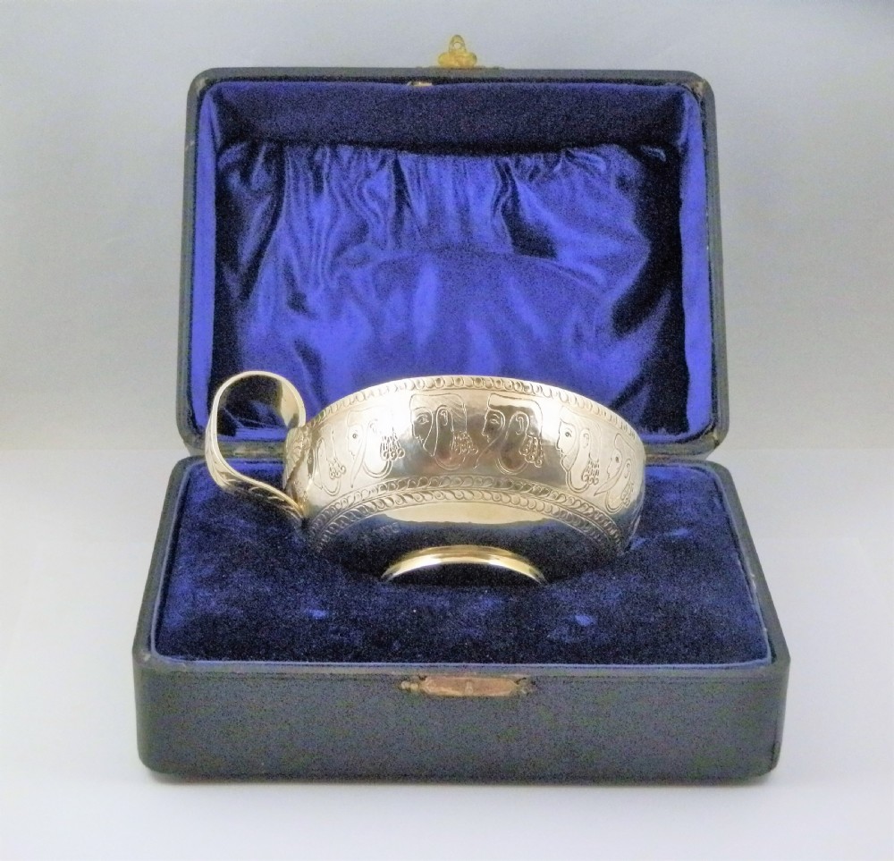 An Edwardian replica Mycenaean silver gilt cup, Chester 1906 View IX