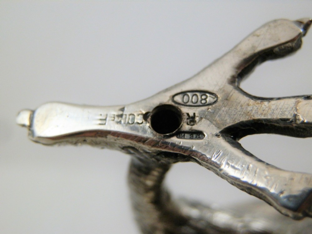 Silver model of a Pigeon, Italian c.1960 View IX