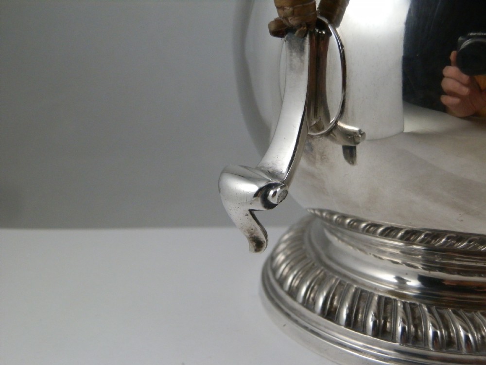 George III large silver coffee or hot water jug, London 1773 View VIII