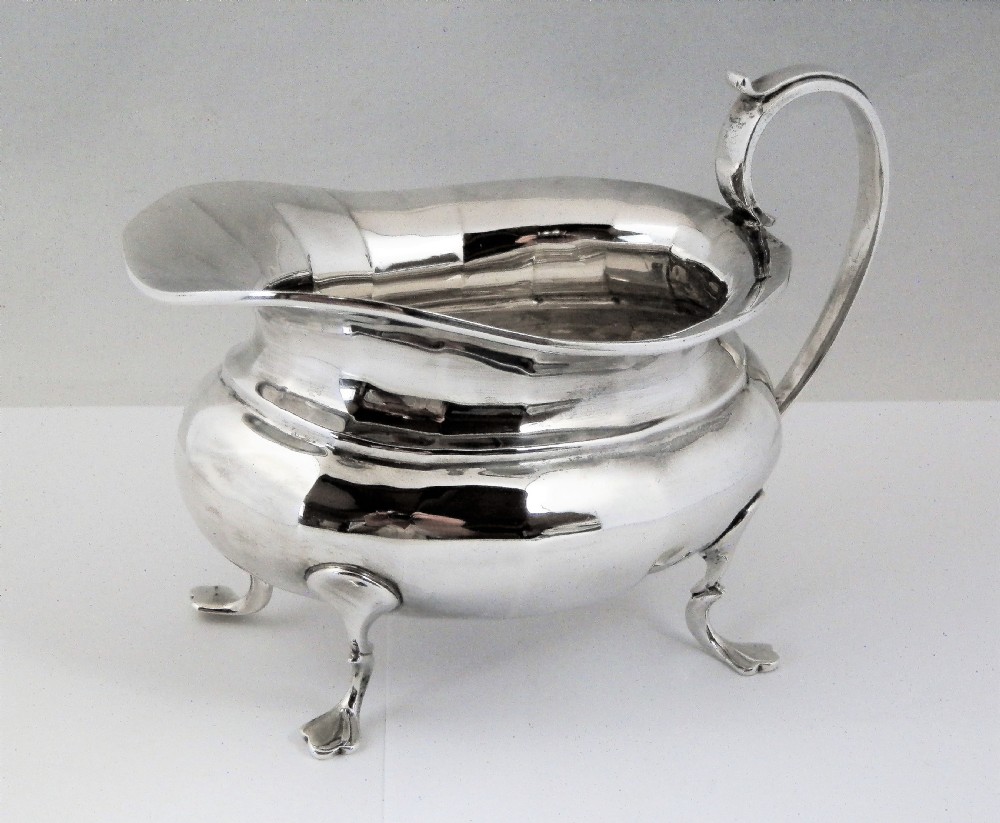 Edwardian silver 3 piece tea set, Chester 1911 View VI
