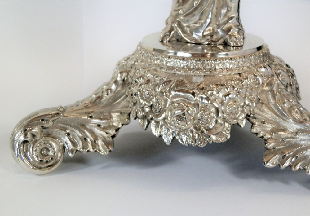 George IV large silver table centre piece, London 1825 View V