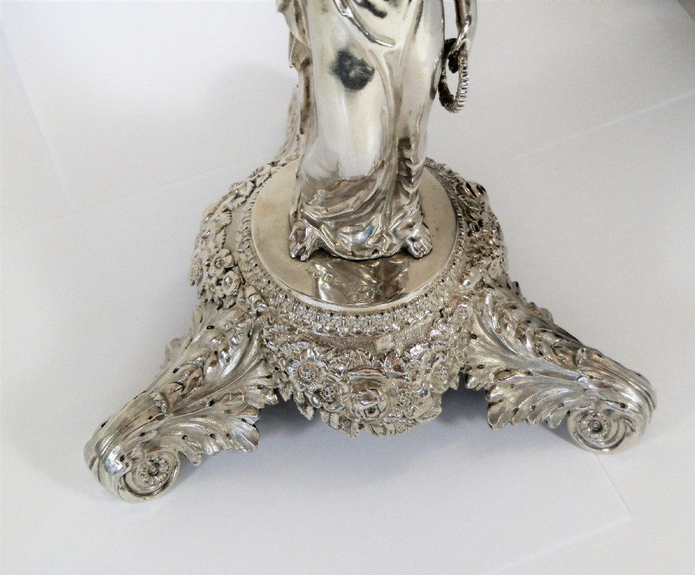 George IV large silver table centre piece, London 1825 View VII