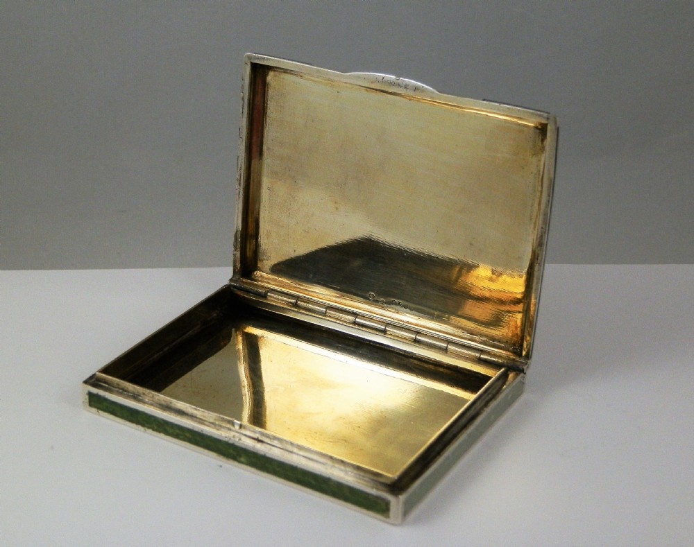 Silver and enamel box, continental c.1920 View VII