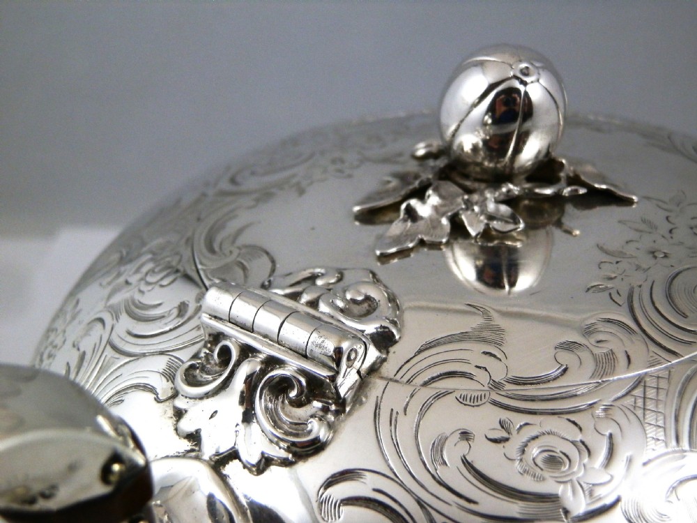 A large Victorian silver teapot, E&J Barnard, London 1857 View XIII