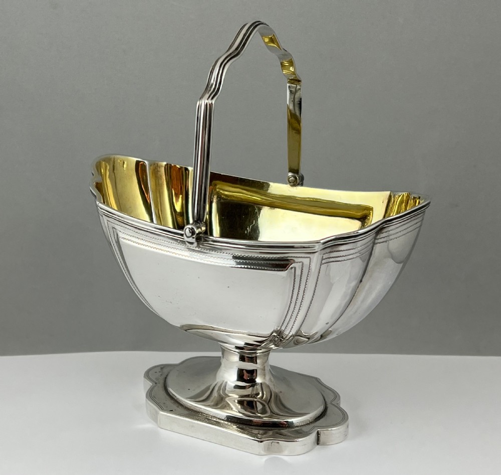 George III silver basket by John Edwards III, London 1794