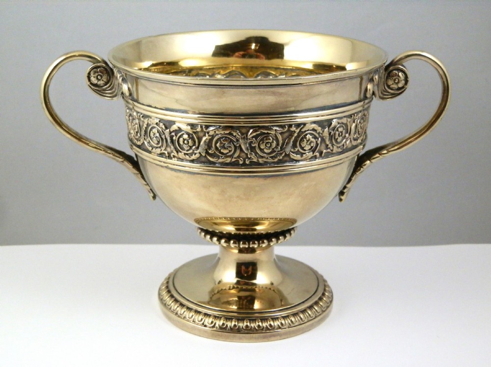 George III silver gilt bowl, Benjamin Smith London 1817