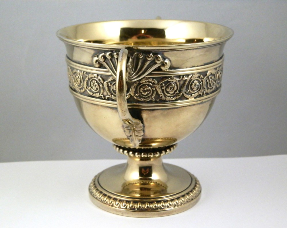 George III silver gilt bowl, Benjamin Smith London 1817 View II