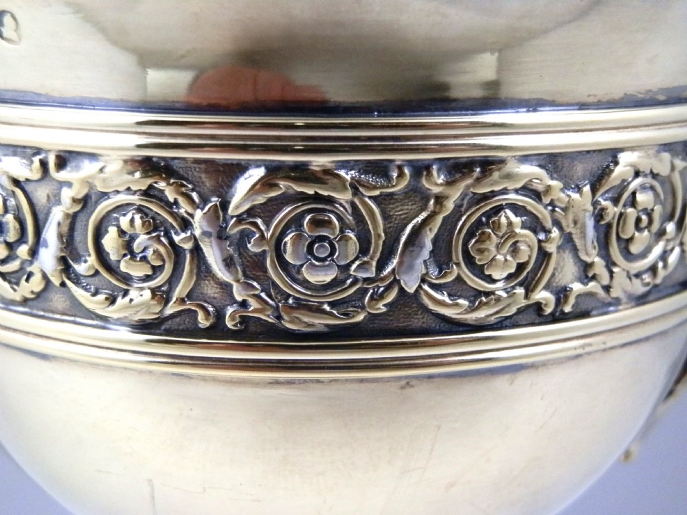 George III silver gilt bowl, Benjamin Smith London 1817 View V