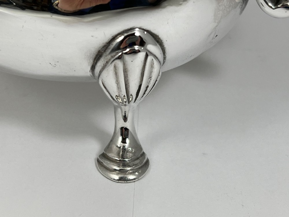 Antique George II pair of large silver sauce boats, London 1753 View VI