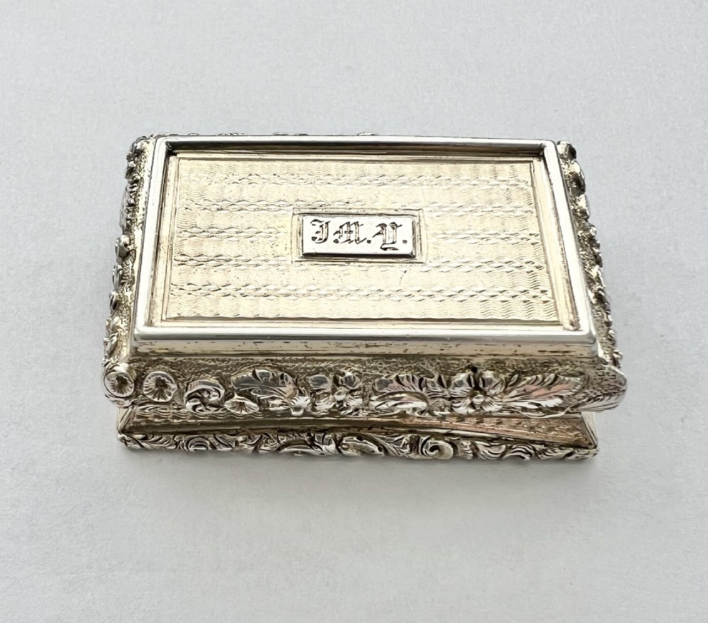 Victorian antique silver vinaigrette, Kenilworth Castle, Nathaniel Mills 1839 View V