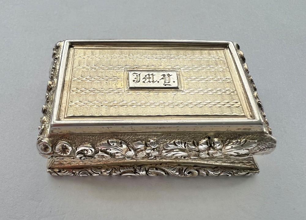 Victorian antique silver vinaigrette, Kenilworth Castle, Nathaniel Mills 1839 View VI