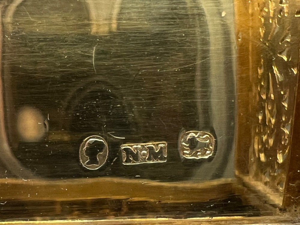 Victorian antique silver vinaigrette, Kenilworth Castle, Nathaniel Mills 1839 View VIII