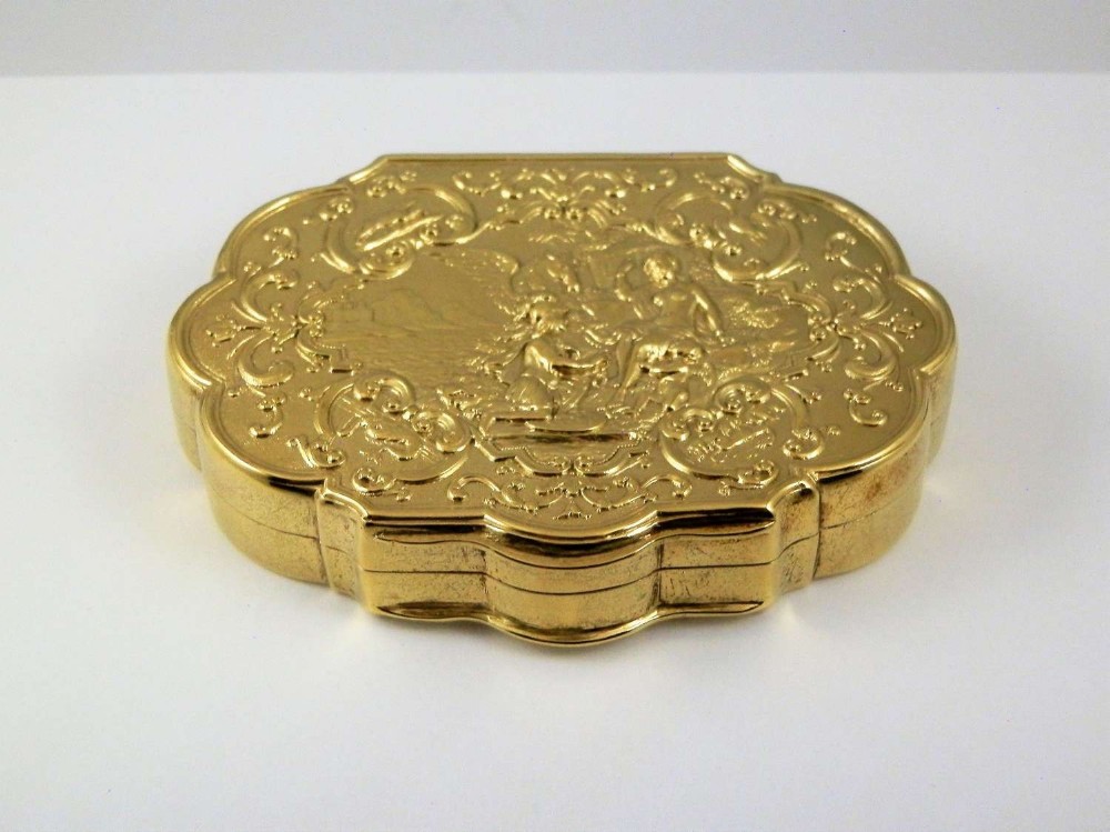 George IV silver gilt snuff box, Birmingham 1826
