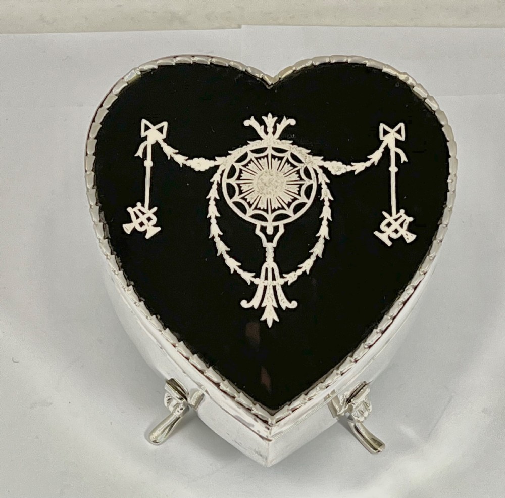Edwardian silver and tortoise jewellery box, William Comyns 1906