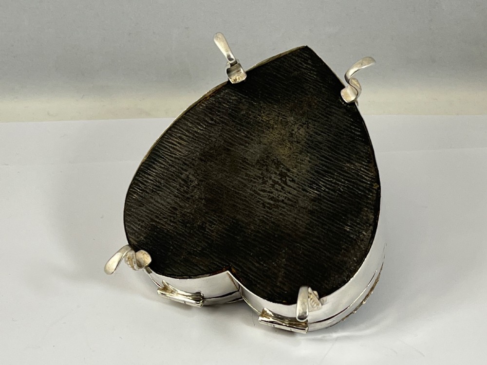 Edwardian silver and tortoise jewellery box, William Comyns 1906 View V