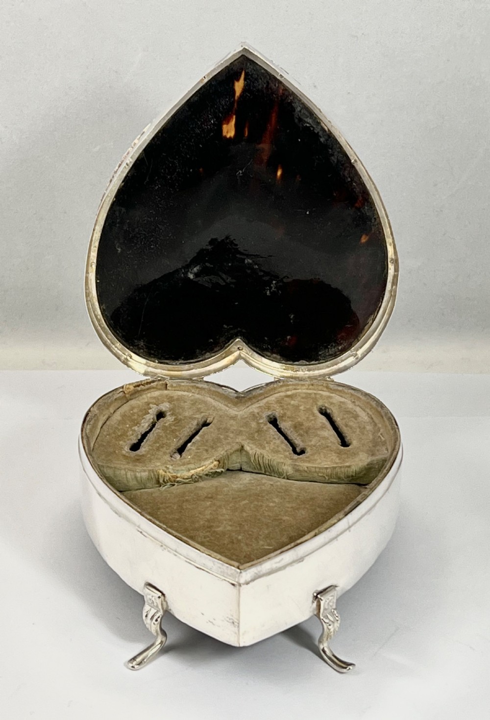 Edwardian silver and tortoise jewellery box, William Comyns 1906 View VIII