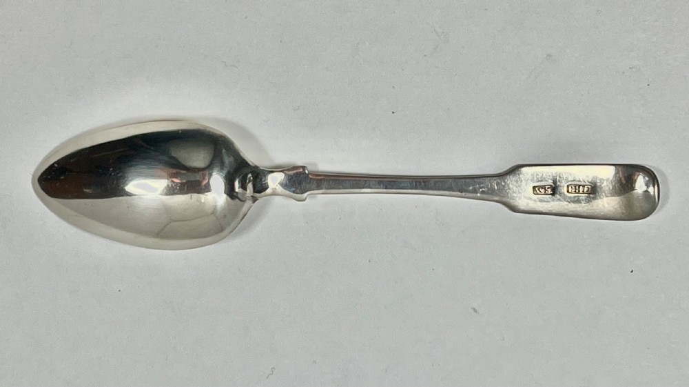 Scottish Provincial Silver tea spoon, Wm Ferguson, Peterhead c.1810