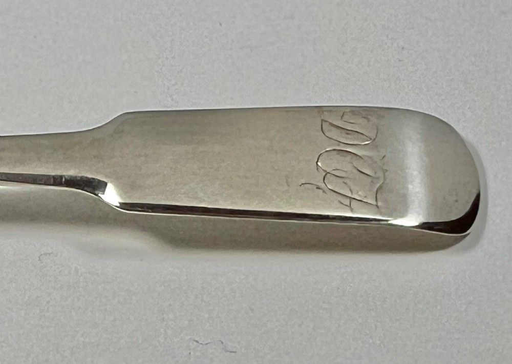 Scottish Provincial Silver tea spoon, Wm Ferguson, Peterhead c.1810 View IV