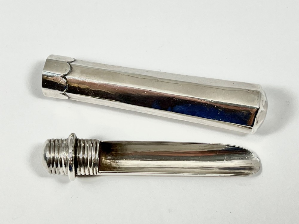 George III antique silver travelling apple corer, Joseph Taylor 1792 View IV