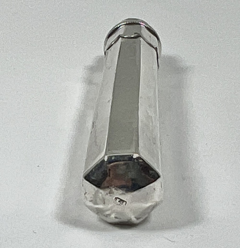 George III antique silver travelling apple corer, Joseph Taylor 1792 View VII
